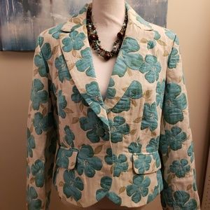 Rich Quilted flower print Blazer